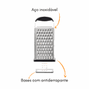 Ver imagem 4 de Ralador De Queijo 4 Faces Aço Inox Com Dispenser Oxo Ralador com Dispenser