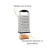 Ralador De Queijo 4 Faces Aço Inox Com Dispenser Oxo Ralador com Dispenser - 3
