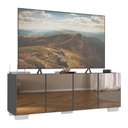 Ver imagem 1 de Rack Tv até 50 Polegadas com Espelhos 4 Portas Multimóveis Mp1083 Grafite/branco