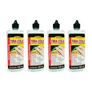 Tira Cola, Adesivo, Chiclete Removedor 120ml- 4 Unidades