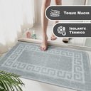 Ver imagem 2 de 2 Tapete Banheiro Grego Grande Antiderrapante Ce Cz 50x80