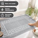 Ver imagem 3 de 2 Tapete Banheiro Grego Grande Antiderrapante Ce Cz 50x80