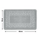 Ver imagem 6 de 2 Tapete Banheiro Grego Grande Antiderrapante Ce Cz 50x80