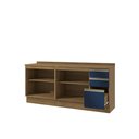 Ver imagem 3 de Balcões de Cozinha 100% Mdf 200cm Nogueira/azul Profundo Celeste Kappesberg
