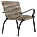 Ver imagem 3 de Kit 4 Cadeiras Corda Náutica e Mesa Tampo Ripado Varanda Alumínio Edícula