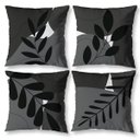 Ver imagem 2 de Kit 4 Almofadas Cheias 40cm X 40cm Decorativas Estampadas Digital Sala Sofá Quarto Folhagens