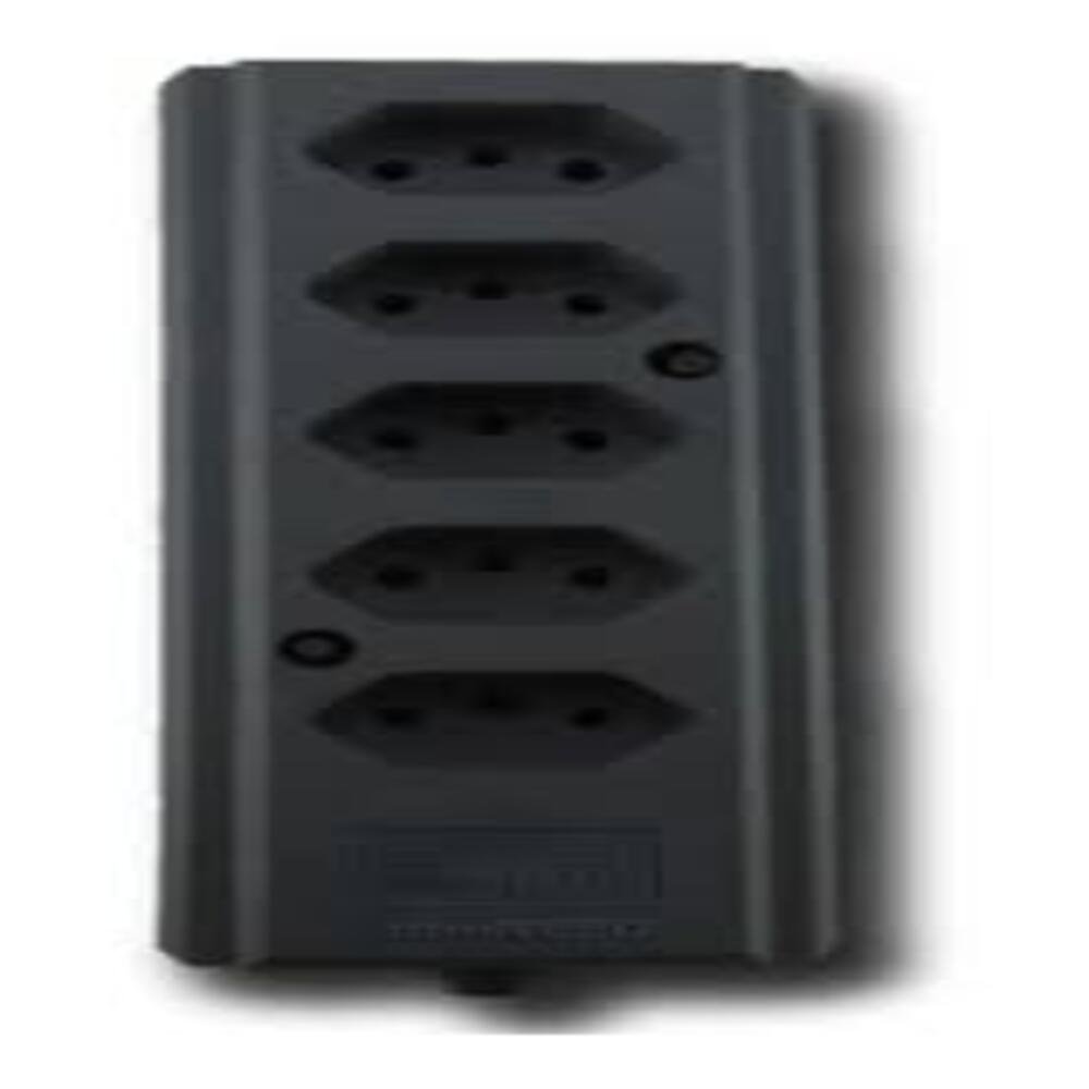 Tomada Barra Quíntupla 20A 5P Preta - Interneed - 1