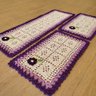 Tapete De Crochê Kit Passadeira Primavera Criativa:Lilás e Roxo - 4