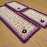 Tapete De Crochê Kit Passadeira Primavera Criativa:Lilás e Roxo - 2