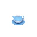 Ver imagem 6 de Bule , Xicara e Pires de Cerâmica:azul Escuro e Branco