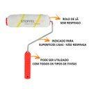 Ver imagem 4 de Kit 10 Rolo Lã Sem Respingo 15cm Pintura Tinta Latex Acrilica Roma