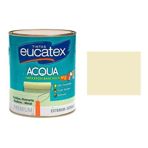 Tinta Para Azulejos Epóxi Base Água Eucatex Palha 900ml