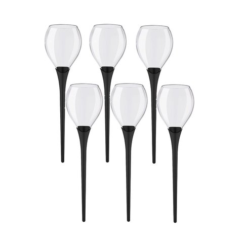 Kit 6 Taças Beach Queen Boccatti 520ml Drinks na Areia Praia Cor:preto