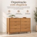 Ver imagem 5 de Cômoda 8 Gavetas Nest em Madeira Maciça - Tauari