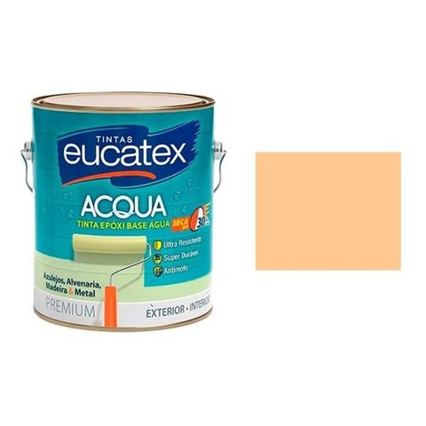 Tinta Azulejo Vanilla Eucatex Base Água 3,6Lt Brilhante