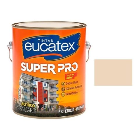 Tinta Acrilica Semi Areia Eucatex Parede Latex 3,6lt