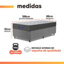 Ver imagem 4 de Cama Box Colchão Solteiro Ortopédico Espuma D33 Hiper 88x188x57cm