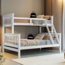 Ver imagem 3 de Beliche com Cama Casal Solteiro Madeira Maciça Grade Escada