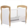 Berço Peroba Junior Americano Branco com Amêndoa Infantil Branco Amêndoa - 2