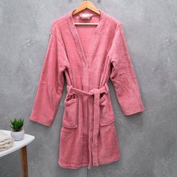 ROUPAO ADULTO MICROFIBRA HOME DESIGN CORTTEX:GG/ROSA VELHO - 1