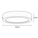 Ver imagem 2 de Plafon Wood Madeira Redondo Led 18w Bivolt Freijó:6500k Branco Frio