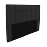 Cabeceira Cama Box Slim Queen 1,60 m Suede Preto - 1
