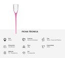 Ver imagem 2 de Kit 2 Taças para Espumante Enterra na Areia Praia 210ml Cor:rosa Pink