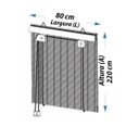 Ver imagem 2 de Persiana Bambu Rolo Bali 80 (L) X 220 (A) cm Cortina Madeira Roller 0,80 x 2,20 Marfim Bege