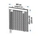 Ver imagem 2 de Persiana Bambu Rolo Bali 80 (L) X 220 (A) cm Cortina Madeira Roller 0,80 x 2,20 Marfim Bege