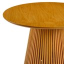 Ver imagem 4 de Conjunto de Jantar Harmony com Mesa Redonda e 4 Cadeiras de Madeira Maciça Estofadas com Encosto Tel