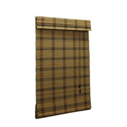 Persiana Bambu Romana Aruba 140 (L) X 160 (A) cm Cortina Madeira Com Bandô 1,40 x 1,60 Bege Acacia - 5