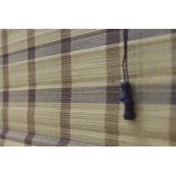 Persiana Bambu Romana Aruba 140 (L) X 160 (A) cm Cortina Madeira Com Bandô 1,40 x 1,60 Bege Acacia - 9