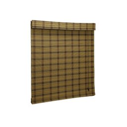 Persiana Bambu Romana Aruba 140 (L) X 160 (A) cm Cortina Madeira Com Bandô 1,40 x 1,60 Bege Acacia - 1