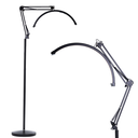 Ver imagem 2 de Luminaria Chão Articulada Led 3 Cores de Luz Meia Lua Manicure Estetica 10 Intensidades Preta