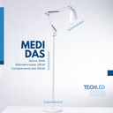 Ver mais imagens de Luminaria Chão Articulada Led 3 Cores de Luz Meia Lua Manicure Estetica 10 Intensidades Preta