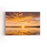 Pôr do Sol Paisagem Mar e Nuvens Quadro Canvas 140x90cm - 1