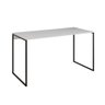 Mesa para Escritório Industrial Base Base Ferro Preto Tampo Mdp Branco 120x60 - 1