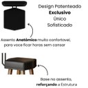 Ver imagem 5 de Banqueta com Encosto Decorativa para Área Gourmet Cozinha Americana Resistente Balcão