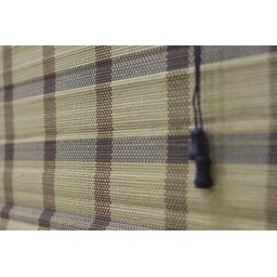 Persiana Bambu Romana Aruba 120 (L) X 220 (A) cm Cortina Madeira Com Bandô 1,20 x 2,20 Bege Acacia - 9