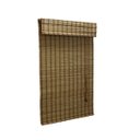 Ver imagem 2 de Persiana Bambu Romana Caramelo 120 (l) X 220 (a)cm Cortina Madeira Roman Shade com Bandô 1.20 X 2,20