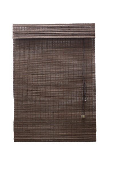 Persiana Bambu Romana Tabaco 140 (L) x 160 (A) cm Cortina Madeira Roman Shade com Bandô 1,40 x 1,60 - 6