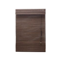 Persiana Bambu Romana Tabaco 80 (L) x 220 (A)cm Cortina Madeira Roman Shade com Bandô 0,80 x 2,20 - 6