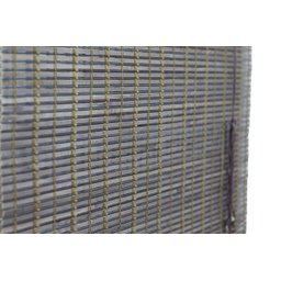 Persiana Bambu Romana Marrom 100 (L) x 220 (A)cm Cortina Madeira Roman Shade com Bandô 1,00 x 2,20 - 3