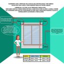 Ver imagem 2 de Persiana Horizontal Aluminio 25mm Preta 60 (L) x 160 (A) cm Cortina e Kit instalação 0,60 x 1,60