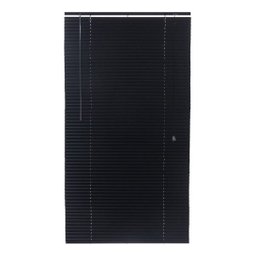 Persiana Horizontal Aluminio 25mm Preta 60 (L) x 160 (A) cm Cortina e Kit instalação 0,60 x 1,60 - 1