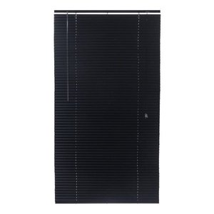 Persiana Horizontal Aluminio 25mm Preta 60 (L) x 160 (A) cm Cortina e Kit instalação 0,60 x 1,60