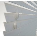 Ver imagem 5 de Persiana Horizontal Pvc 50mm Branca 120 (L) X 220 (A) cm Cortina Tipo Madeira Luxo 1,20 x 2,20 m