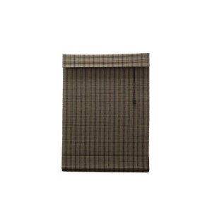 Persiana Bambu Romana Varadero 120 (L) X 220 (A) cm Cortina Madeira Bandô 1,20 x 2,20 Ebano Marrom