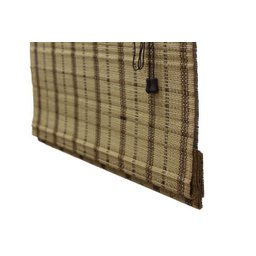 Persiana Bambu Romana Curacao 80 (L) x 160 (A)cm Cortina Madeira com Bandô 0,80 x 1,60 Jatobá Marrom - 8