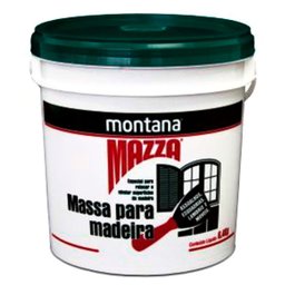Massa Para Madeira 6,4kg Cor Branco Montana Mazza - 1